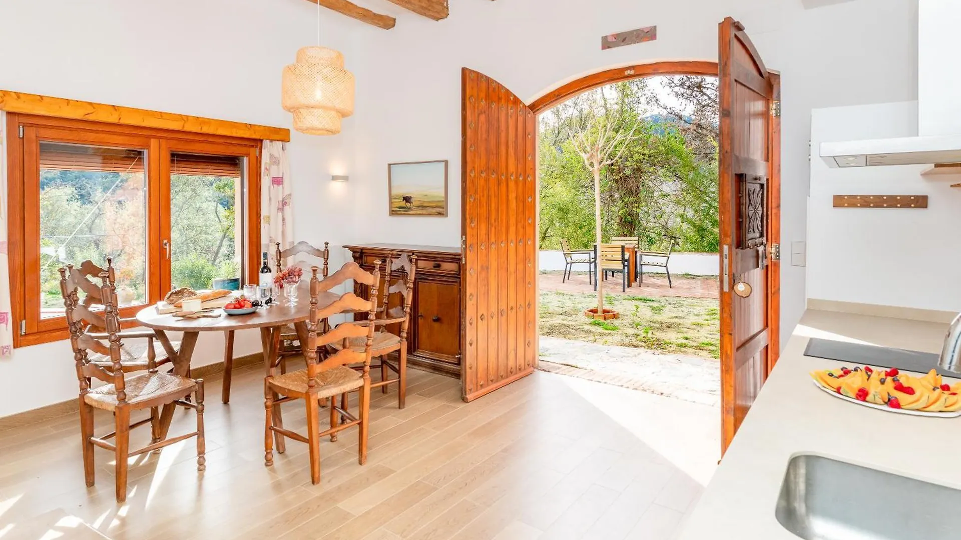 شقة La Terraza - Grosszuegiges Appartment In Katalanischer Masia Sant Iscle De Vallalta